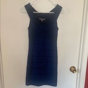 XXI Blue Ribbed Bodycon Mini Dress